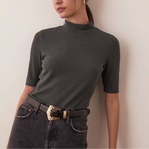 Marine Layer Lexi Mock Neck Top